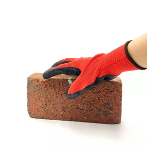 Linyi Factory 13G Polyester Liner Crinkle Latex Coated Working Safety Work Hand Industrial <b>Gloves</b> - Product Image 1