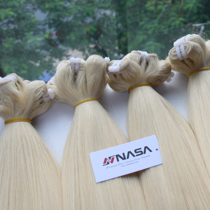 เครื่องต่อผมแบบเวฟท์คู่ สีบลอนด์สว่าง 100% ผมเวอร์จินเวียดนาม ราคาขายส่ง เหมาะสำหรับเทศกาลปีใหม่ - Product Image 1