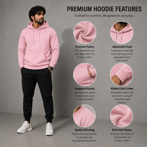 Sweat à capuche d'hiver personnalisé léger 100 % coton pour homme, en molleton brossé premium, séchage rapide, avec poche, marque privée, vente en gros - Product Image 6