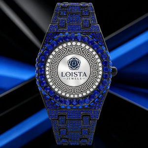 Full Diamond Coin Cartoon <b>Case</b> Quartz <b>Watch</b> Pointer Dial Eco-Friendly Stainless Steel Glass Hip Hop <b>Watch</b> for Men LOISTA JEWELS - Product Image 1