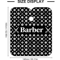 Cape de Coiffure Premium Effet Luxe Tissu Lisse Cape de Barbier Expérience Confortable Cape de Coiffure