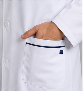 Blouse de laboratoire blanche à manches longues pour médecins et scientifiques, uniforme médical respirant en polycoton, pour hôpitaux, pharmaciens et chimistes - Product Image 2