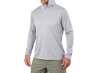 เสื้อฮู้ดกันแดดแห้งเร็วทรงเข้ารูปแขนยาวสำหรับตกปลา UPF 50 เสื้อยืดแห้งเร็วสำหรับกิจกรรมกลางแจ้ง - Product Image 4