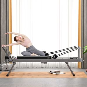 Matériel de fitness commercial noir de haute qualité, lit de Pilates pliable pour la maison et les studios de yoga - Product Image 1