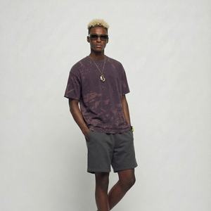 Wholesale Custom Logo Cotton Blank Vintage Acid Washed T Shirt Men Oversized Tshirt Heavyweight 100% Cotton Men's T-shirt - Product Image 2