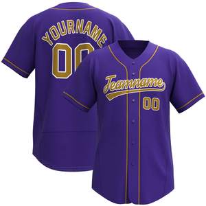 Maillot de baseball classique, style équipe, tissu respirant et doux, coupe légère et flexible, modèles à manches courtes et longues, confortable - Product Image 3