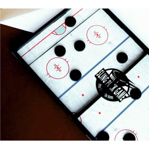 Jeu de société de hockey sur glace rapide en bois pour vente en gros – Jeu de table interactif portable Fast Track - Product Image 5