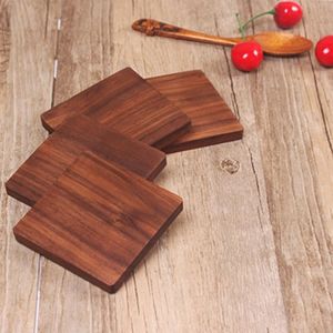 Rectangle Wooden Coasters-Durable Classic <b>Drink</b> Coffee & Tea Coasters for Kitchen Use - Product Image 5