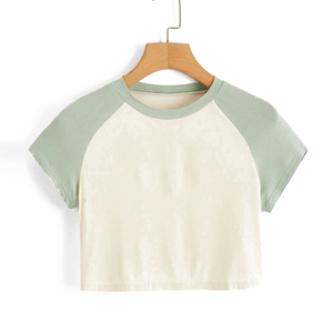 T-shirts courts pour femmes en coton respirant légers, décontractés pour l'été, mode féminine streetwear, fournisseur personnalisé Pakistan - Product Image 6