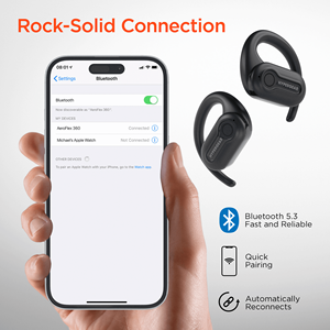 AeroFlex 360 Auricolari Sportivi True Wireless Open-Ear, Cuffie e Auricolari Premium per lo Sport - Product Image 6