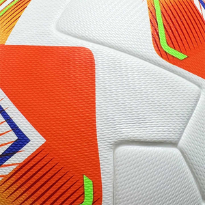 Balón de fútbol de poliuretano blanco y naranja con estampado por sublimación, balón deportivo para todas las estaciones, balón de fútbol para entrenamiento al aire libre, balón de fútbol con estampado por sublimación - Product Image 6