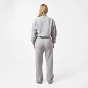 ชุดวอร์มผู้หญิงแบบมีซิป คอปก ลายฟอกสี ผ้าฝ้ายแท้ 100% เป็นมิตรกับสิ่งแวดล้อม ระบายอากาศได้ดี ทรงหลวม ยาวเต็มตัว 2 ชิ้น 1 ชุด - Product Image 6