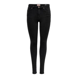 Jean slim en denim taille mi-haute pour femme, en coton, style uni, coupe crayon, extensible, de qualité supérieure - Product Image 2