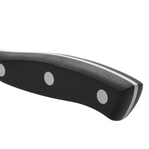 Couteaux à désosser noirs à trois rivets avec lame étroite et pointue de couleur argentée, manche ergonomique et protège-doigts pour la préparation des aliments - Product Image 4