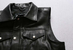 Chaleco de Cuero para Hombre de Último Diseño y la Mejor Calidad a Precio de Mayoreo, Colores Personalizados, Talla Ajustable, Chaleco de Cuero para Hombre, Ropa Casual - Product Image 3