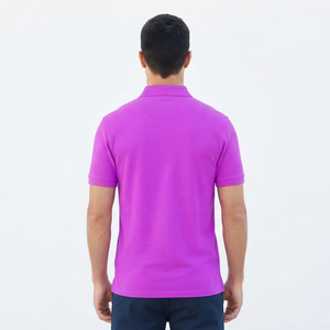 Polo pour homme, coupe confortable, manches courtes, col classique, pour l'été, les sports de plein air, le quotidien, couleur bordeaux, confortable et élégant - Product Image 5