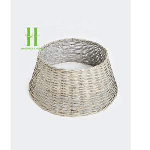 Faldas para Árboles de Navidad Hechas a Mano, Falda Rústica para Árbol de Navidad de Jacinto de Agua, Collar Bohemio para Árbol de Navidad, Hecho en Vietnam - Product Image 2