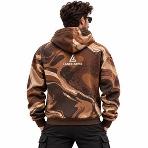 Sudadera con Capucha Sublimada con Estampado Completo Personalizado de Primera Calidad OEM, Sudadera con Capucha con Diseño Gráfico Personalizado, Ropa Urbana de Moda - Product Image 4