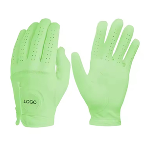 Golf Gloves Green PU Breathable Pull <b>On</b> Closure Unisex Sports Hands - Product Image 1