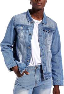 Chaqueta Vaquera Vintage para Hombre, Otoño-Invierno, Casual, de Alta Calidad, Transpirable, de Secado Rápido, Ecológica, Resistente al Viento, Servicio OEM/ODM, Venta al Por Mayor - Product Image 2