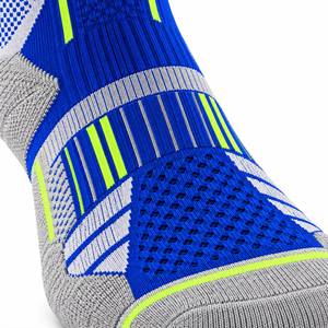 Chaussettes de sport pour hommes, bleu gris, en laine/nylon, respirantes, à séchage rapide, tricotées, pour l'été - Product Image 5