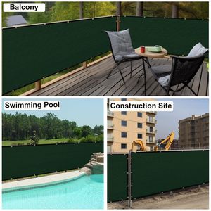 Telo Ombreggiante Pieghevole Verde Scuro 1,5m x 15m in HDPE, Stabilizzato ai Raggi UV, in Plastica PE/PP, Resistente, Antivento, per Costruzioni e Patio - Product Image 6
