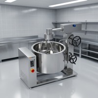 Chaudière à vapeur rotative à induction Amicook 380V/440V, modèle pour friture, hygiénique, fiable, durable, cuisson rapide, préparation de repas, pâtes