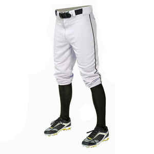 Pantalon de baseball blanc avec bande latérale marine, pantalon uniforme en coton respirant pour homme, vêtements d'équipe pour adultes - Product Image 3