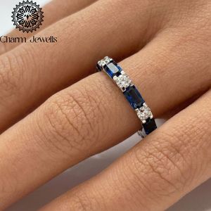 แหวนเพชรโมอิสซาไนต์ทรงอิเทอร์นิตี้จาก Charm Jewells เงินแท้ 925 ชุบโรเดียม ประดับเพชรแบบหนามเตย แหวนหมั้นคลาสสิกสำหรับผู้หญิง ได้รับการรับรองจาก IGI - Product Image 3