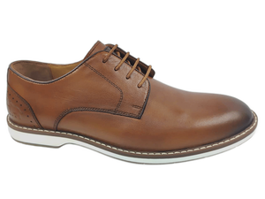 Chaussures Oxford synthétiques marron pour hommes, bout rond, à lacets, respirantes, légères, toutes saisons, style marche - Product Image 1