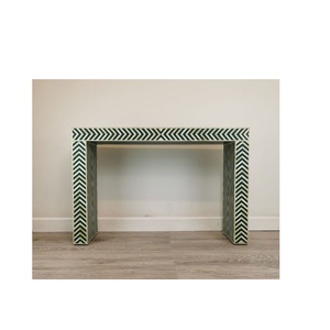 Exquisite Bone Inlay Console <b>Table</b> Handcrafted Decorative Furniture With Detailed <b>Mosaic</b> Patterns For Luxury Hospitality Residen - Product Image 1