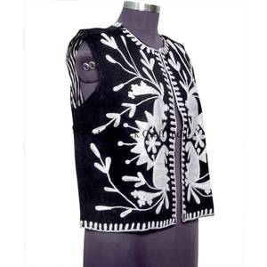 Chaleco informal de algodón indio con bordado floral para mujer, chaleco sin mangas para verano e invierno, ideal para damas de honor. - Product Image 3