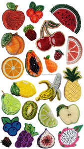 Pendientes colgantes de cuentas de semillas bordadas de Color rosa con diseño de Luna abstracta nuevo estilo de moda - Product Image 6