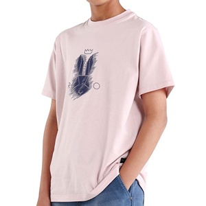 เสื้อยืดเด็กผู้ชาย RIOLEAF พรีเมียม ผ้าถักนิตติ้ง 100% ออร์แกนิคคอตตอน คอกลม เป็นมิตรต่อสิ่งแวดล้อม พิมพ์ลายตามสั่ง แขนสั้น สำหรับฤดูร้อน น้ำหนัก 220 กรัม - Product Image 1