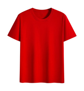 T-shirt homme col rond en coton pur côtelé 150g, couleur unie, personnalisable OEM - Product Image 4