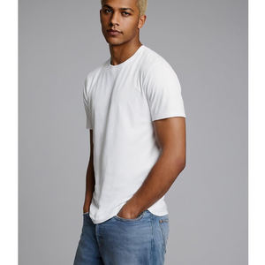 Créez votre propre logo imprimé sur des t-shirts pour hommes, t-shirts simples et tendance pour hommes, t-shirts à col rond pour hommes, vêtements pour hommes. - Product Image 5