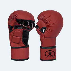ถุงมือหนังสำหรับชกมวย MMA แบบสปาร์ริง ราคาสมเหตุสมผล พร้อมโลโก้สั่งทำได้ ชุดศิลปะการต่อสู้ ถุงมือ MMA สีตามสั่ง - Product Image 6