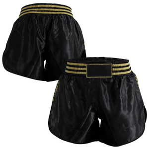 Shorts de boxe OEM de haute qualité pour hommes, en Spandex/Polyester, coupe régulière, respirants et à séchage rapide, pour l'entraînement nocturne (Lot de 3) - Product Image 1