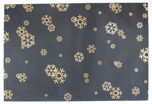 Metallic and Sparkling Golden Print on <b>Black</b> 100 GSM Recycled Handmade Cotton Paper Sheets Recyclable Screen Printed - Product Image 1