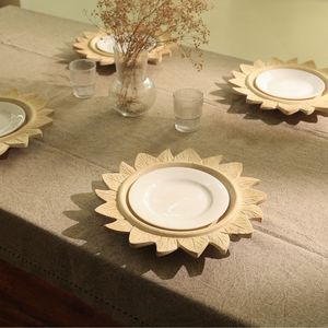 Piatto Decorativo in Legno Artigianale da 13 Pollici, Tovaglietta per Cena, Decorazione e Accessorio da Tavola - Product Image 3