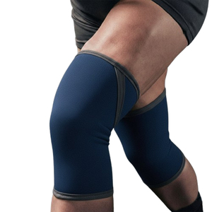 Genouillères de compression souples et épaisses, respirantes, en tissu extensible, conçues pour la musculation, l'haltérophilie et la course à pied - Product Image 3