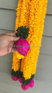 มาลัยดอกไม้ดอกมะลิสำหรับตกแต่งเวทีงานแต่งงานอินเดียใต้ตกแต่งเวทีตกแต่งเพดานวัดเจ้าสาวงานเลี้ยงธีมงานปาร์ตี้ - Product Image 2