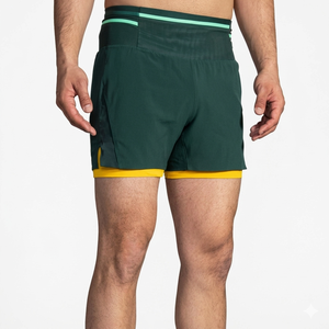 Short de sport pour hommes à séchage rapide, personnalisable, avec poche zippée, logo et design imprimés sur mesure, vente en gros - Product Image 1