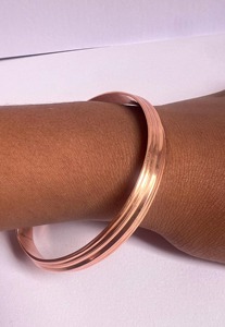 High Quality Elegant Round Pure <b>Copper</b> Cufflinks Polished Modern Groom Groomsmen Mother's Day Wholesale Price <b>Copper</b> Alloy Cuff - Product Image 4