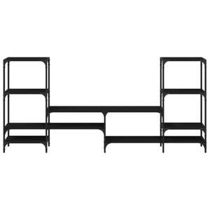 Mobile TV Rettangolare Grande Nero in Legno Ingegnerizzato - Product Image 5