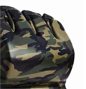 ถุงมือ MMA ฮาล์ฟฟิงเกอร์ลายพรางหนัง PU ยี่ห้อ Waseem Impex พร้อมสายรัดข้อมือปรับได้ สำหรับศิลปะการต่อสู้ 男女兼用 - Product Image 4
