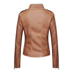 Premium Quality Custom Logo <b>Women</b> leather <b>Jacket</b> Breathable Anti-Wrinkle Waterproof Eco-Friendly <b>Lightweight</b> <b>women</b> <b>jacket</b> - Product Image 2