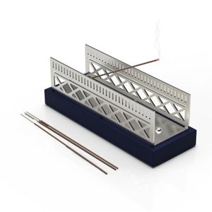 Moderno Soporte de Incienso de Acero Inoxidable, Quemador de Incienso Árabe de Lujo con Recolector de Ceniza, Decoración para el Hogar, Set de Mubkhar - Product Image 1