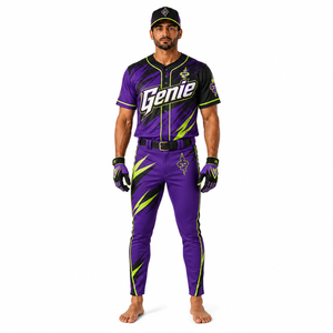 Uniforme de béisbol duradero que ofrece comodidad ligera, movimiento flexible y calidad duradera para uso regular en partidos de equipo. - Product Image 1