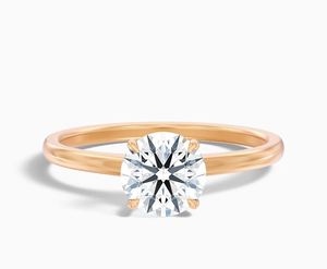 Cut Moissanite Wedding Engagement <b>Ring</b> 925 Sterling <b>Silver</b> Rhodium Plated Dainty <b>Solitaire</b> Promise <b>Ring</b> Elegant Jewelry - Product Image 1